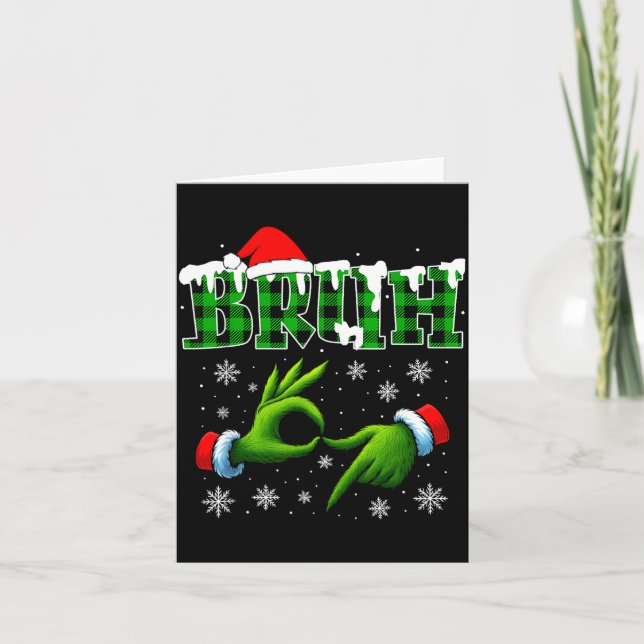 Bruh 67 Six Seven 6 7 Shirts Funny Meme Christmas  Kort (Framsida)