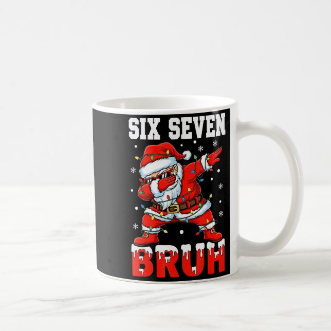 Bruh 67 Six Seven Santa Dabbing Christmas Men Boys Kaffemugg (Höger)