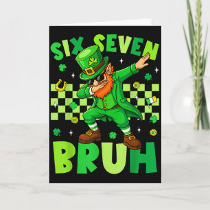 Bruh 67 St. Patricks Day Leprechaun Sex Sju 6 7 Kort