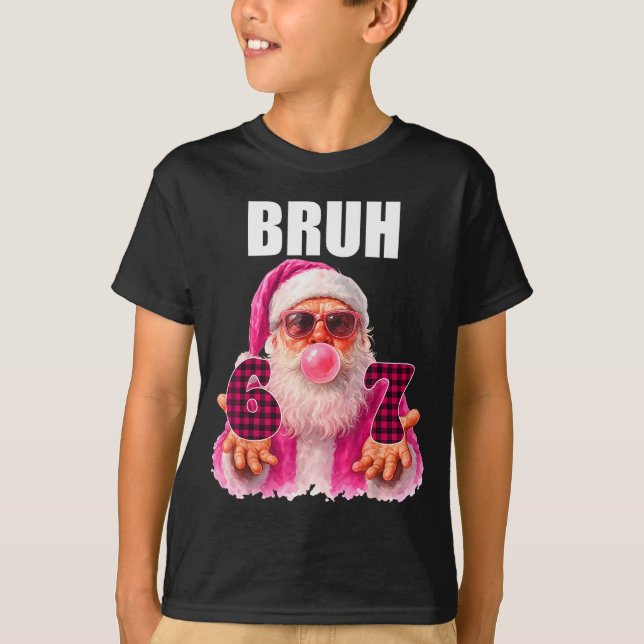 Bruh 67 Tomte Bubble Gum Six Seven Meme Jul  T Shirt (Framsida)