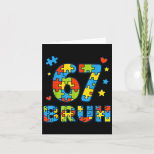 Bruh 6 7 Rolig Sex Sju Autism Medvetenhet Barn Te Kort