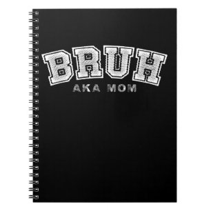 Bruh Aka Mamma Funny Mors dag Retro Vintage Anteckningsbok