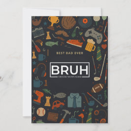 Bruh är också känt som "Pappa Fars dag Gift Cards" Inbjudningar