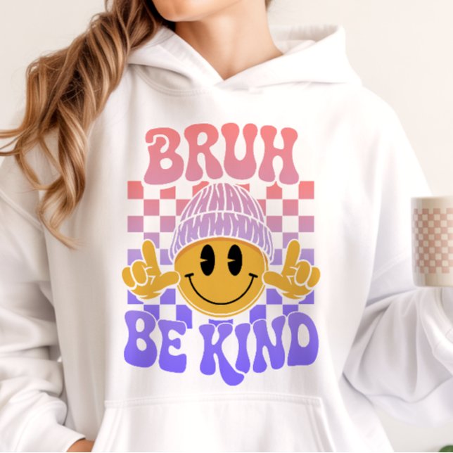 Bruh Be Kind Happy Face Beanie Pastel Gradient T Shirt (Skapare uppladdad)