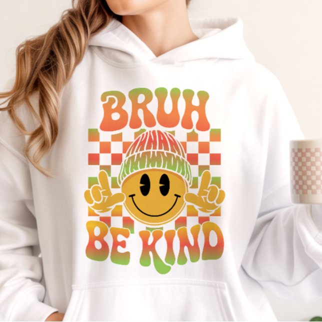 Bruh Be Kind Happy Face Beanie Tropisk Gradient T Shirt (Skapare uppladdad)