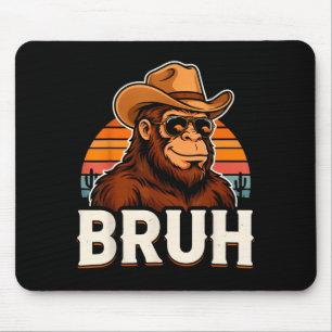 Bruh bigfoot meme grafik pojkar män rolig sasquatc musmatta