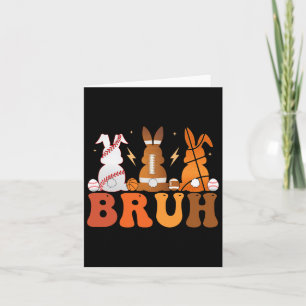 Bruh Bysketbyll Bysebyll Footbyll Sports Påsk Bu Kort
