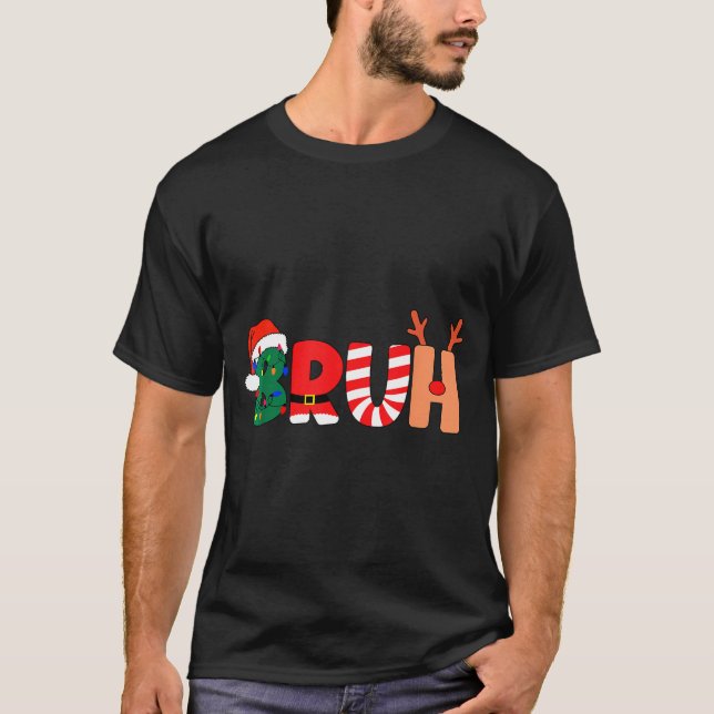 Bruh Christmas Shirt Teens Boys Xmas Kids Funny Ch T Shirt (Framsida)
