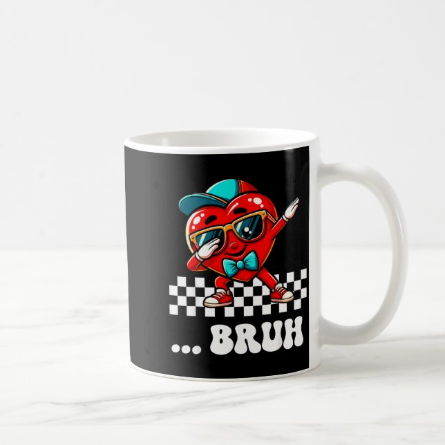 Bruh Dabba Hjärta Meme Roligt Talesätt Bro Killar  Kaffemugg (Höger)