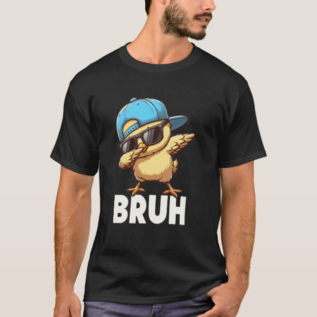 Bruh Dabbar Hönsägg Korg Rolig Påskdag Bo T Shirt (Framsida)