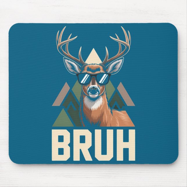 Bruh Deer Funny Deer Hunting Camo Hat Youth Kids S Musmatta (Framsidan)