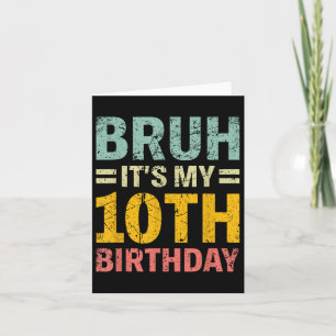 Bruh den 10:e födelsedagen 10 år gamla pojkar G Kort