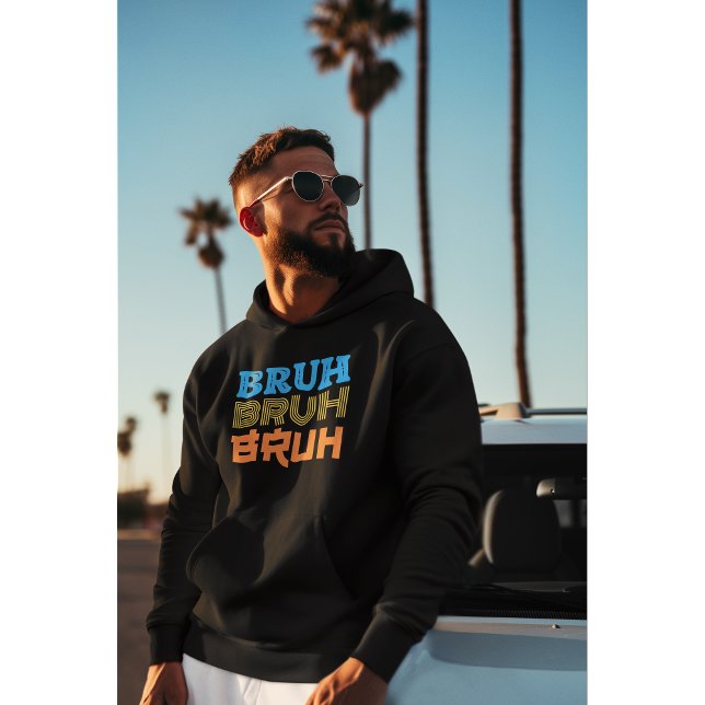 BRUH-design för fetstil Hoodie (Skapare uppladdad)