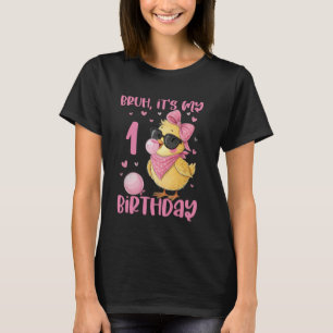 Bruh dess första födelsedag Chick Cute Coquette St T Shirt
