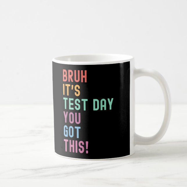 Bruh dess testdag testdag Lärare Kid Kaffemugg (Höger)
