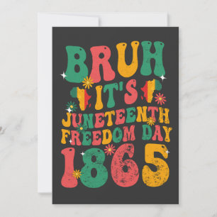 Bruh Det är den 18:e frihetsdagen, Groovy Retro Inbjudningar