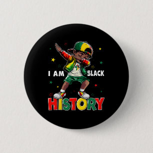 Bruh Det Är Den Svarta Historik Månaden Afrikansk Knapp