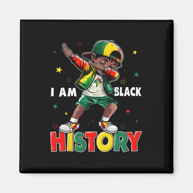 Bruh Det Är Den Svarta Historik Månaden Afrikansk  Magnet (Framsidan)