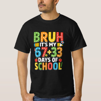 Bruh Det Är Min 67 33 Skoldagar Pojkar Barn 100th T Shirt