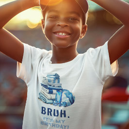 BRUH. Det är min födelsedag! Bassäng Party Boy T Shirt