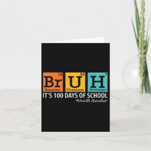 Bruh, det är mina 100 dagar med skolundervisningen kort