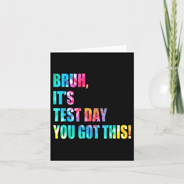 Bruh det är testdagen du Har den här testdagen. Kort (Framsida)