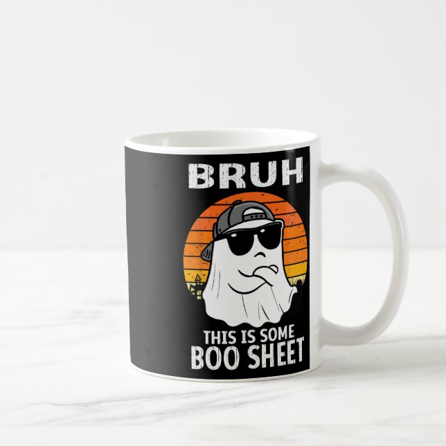 Bruh det här är lite Boo Lakan Ghost Halloween Man Kaffemugg (Höger)