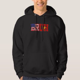 Bruh Förenta staterna Vietnam Land Flagga Amerikan Hoodie