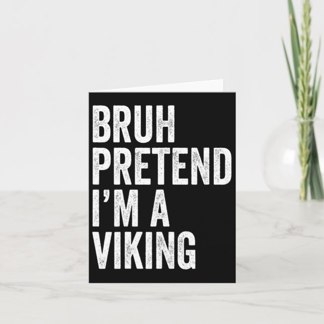 Bruh Föreställ Dig Att Jag Är En Viking Matchande  Kort (Framsida)