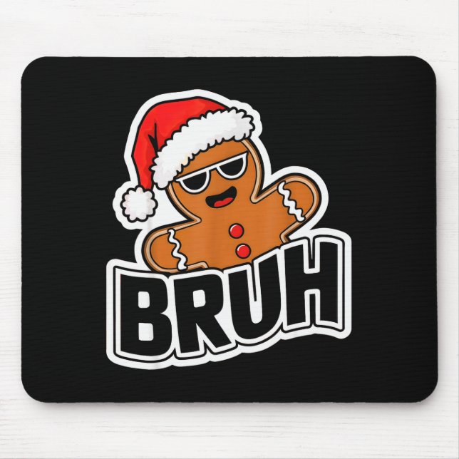 Bruh Funny Christmas Gingerbread Man Teens Boys Ki Musmatta (Framsidan)