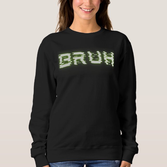 Bruh Funny Meme Saying Brother Greeting Teens Boys T Shirt (Framsida)