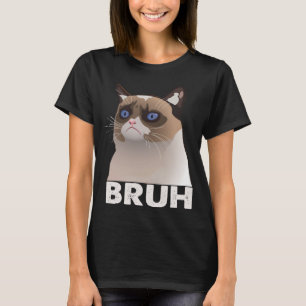 Bruh Funny som säger Cat Meme Bro Mamma Slang Boy T Shirt