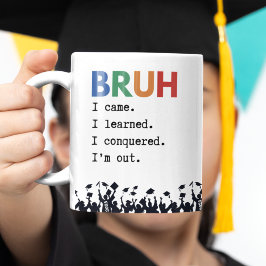 Bruh Funny Studenten Gift Personlig Två-Tonad Mugg