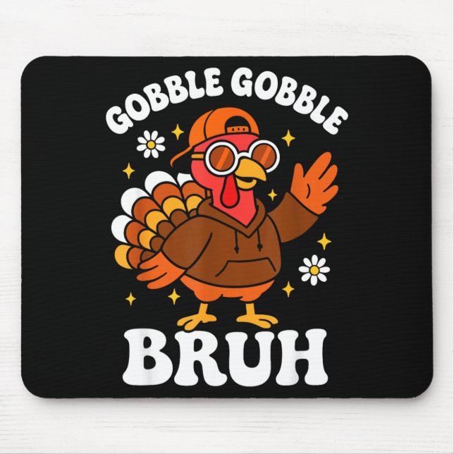 Bruh Funny Thanksgiving Turkey Gobble Boys Girls K Musmatta (Framsidan)