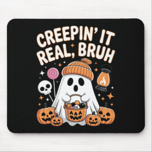 Bruh Ghost Halloween Cute Ghost Bus eller godis Ki Musmatta