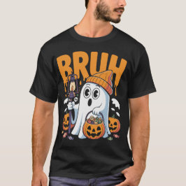Bruh Ghost Halloween Cute Ghost Costume for lite T Shirt
