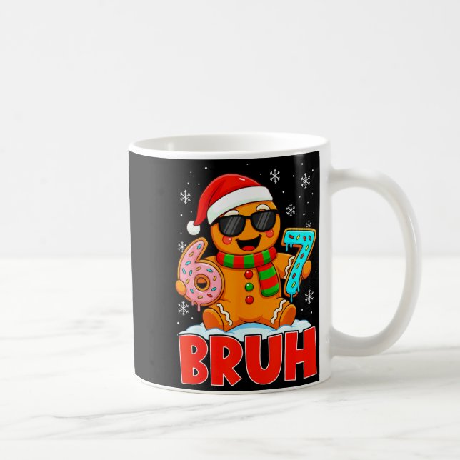 Bruh Gingerbread Six Seven 67 Ice Cream Drip Chris Kaffemugg (Höger)