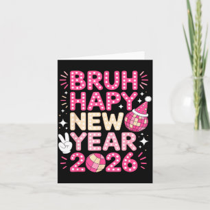 Bruh Gott nytt år 2026 Feststämning För Kulälskand Kort