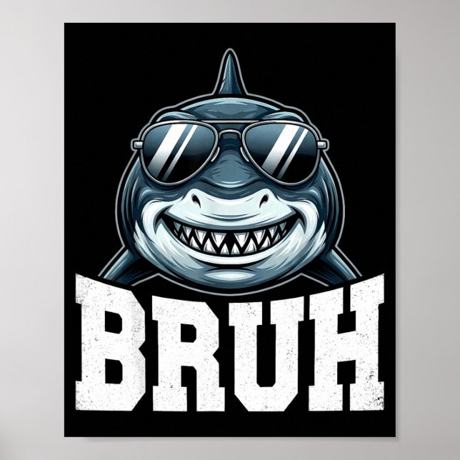 Bruh haj meme  poster (Framsidan)