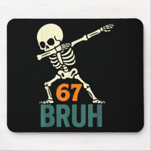 Bruh Halloween Meme Nummer Sex Sju Skelett Kul Musmatta