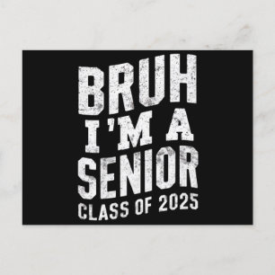 Bruh I är en högre klass 2025 Studenten Vykort