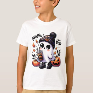 Bruh I Elak Boo Funny Ghost Jack o lantern Coffee T Shirt