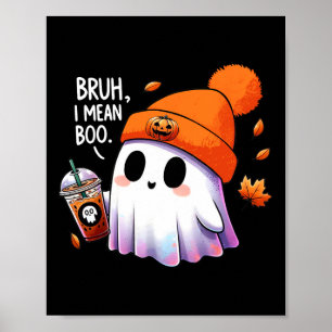 Bruh I Elak Boo Funny Halloween Costumes Manar Wom Poster