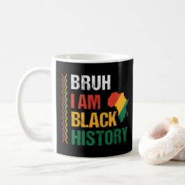 Bruh I is Black History Kaffemugg