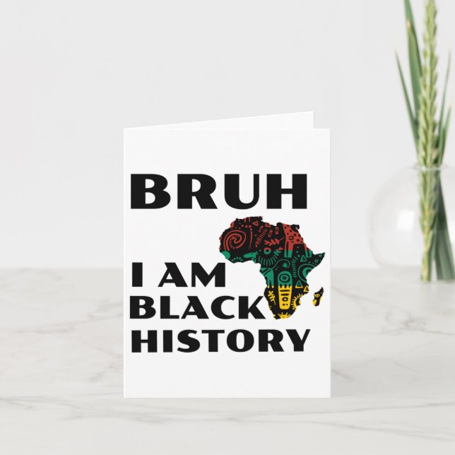 Bruh I is Black History Tcker1 Kort (Framsida)