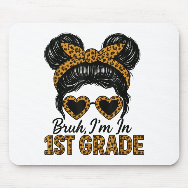 Bruh Im 1:a Klass Messy Hair Bun Leopard 2011 Musmatta (Framsidan)