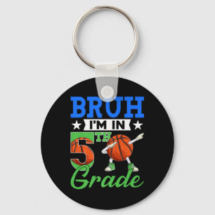 Bruh Im, 5:e Klass Basketball Back to school Boy Nyckelring