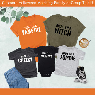 Bruh i'm a Witch Funny Halloween Matching Family T Shirt