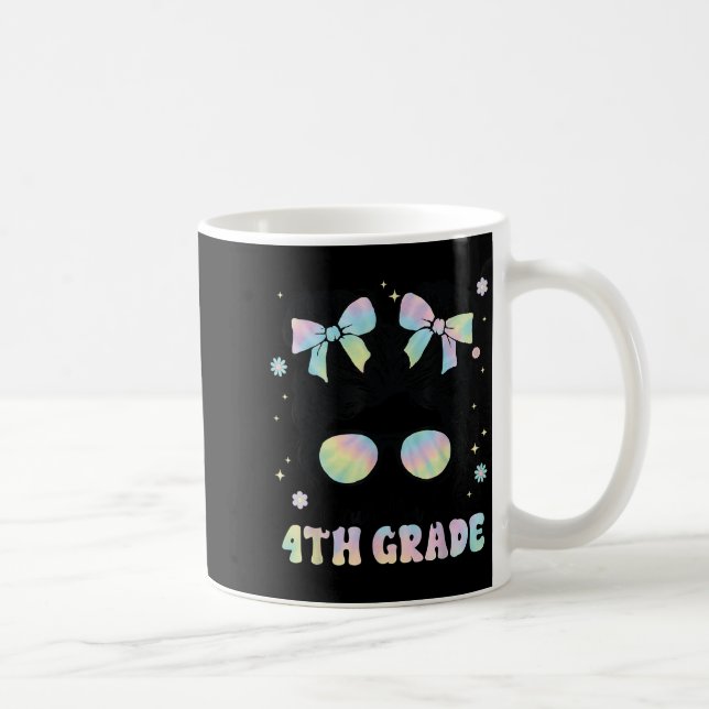 Bruh Im i fjortonde Klass Messy Bun första skoldag Kaffemugg (Höger)