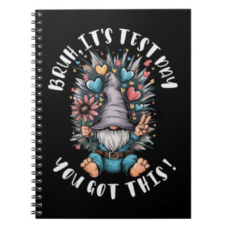 Bruh it's test day you got this funny school motiv anteckningsbok